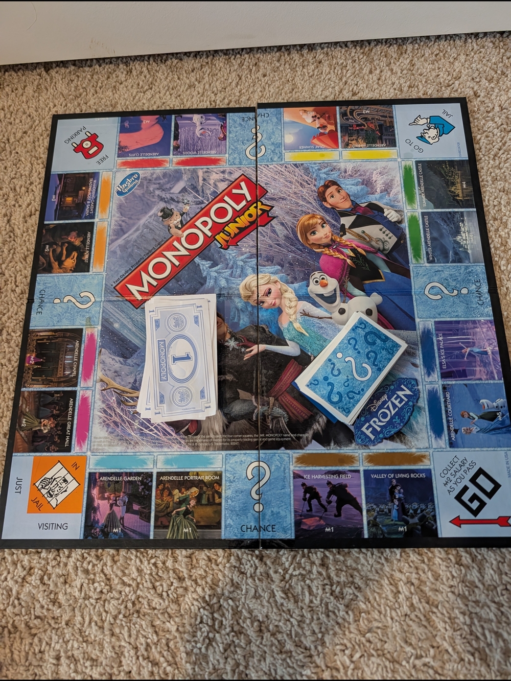 Monopoly Junior Frozen Edition Board Game And Frozen Trouble